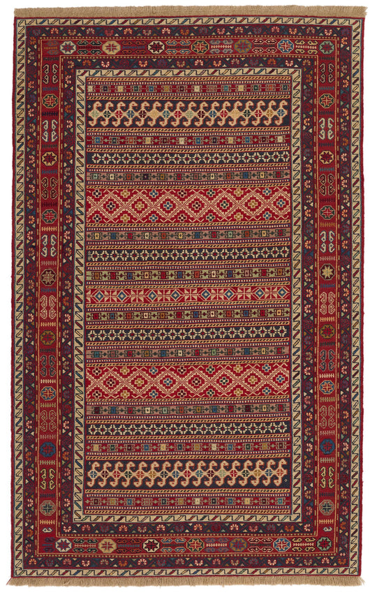 4x7 Multicolor Turkish Patchwork Rug