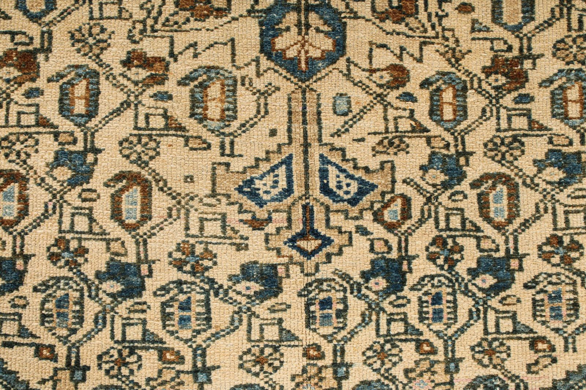 4x7 Blue and Beige Persian Rug