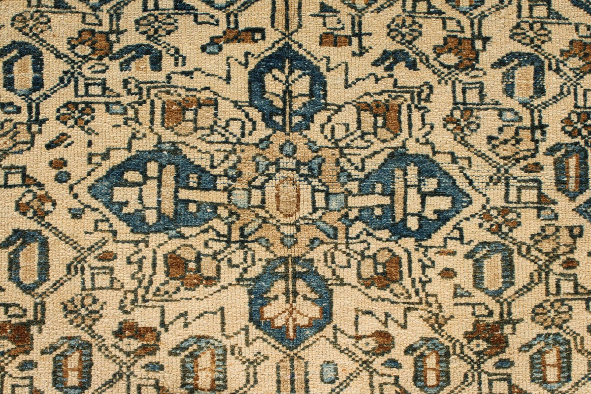 4x7 Blue and Beige Persian Rug