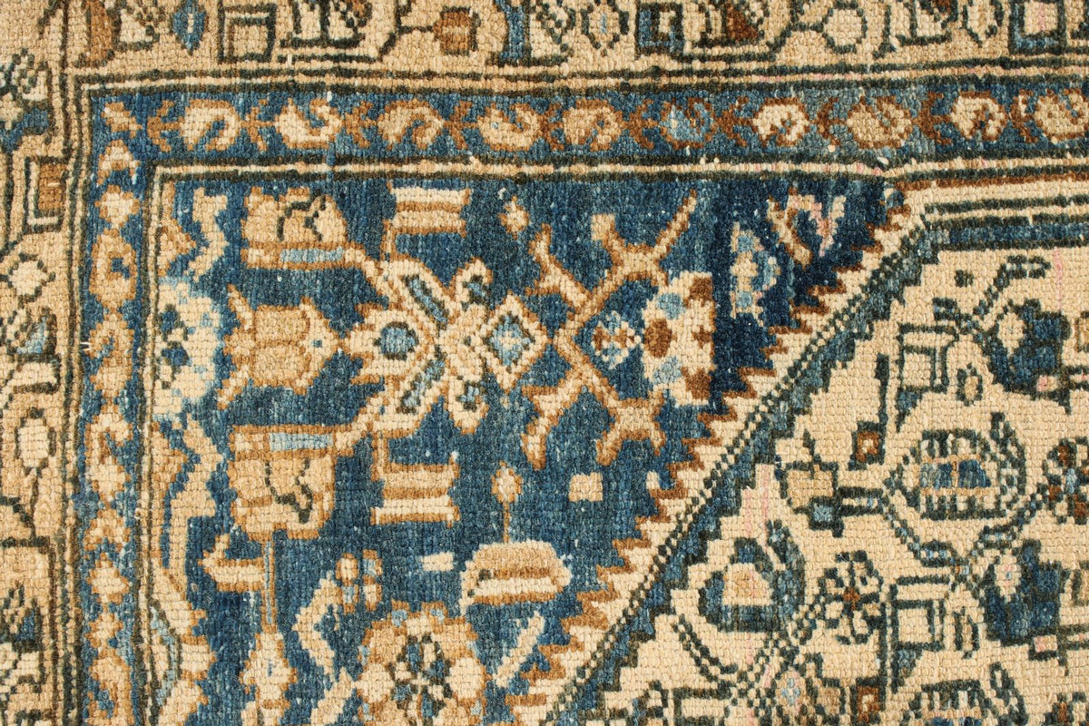 4x7 Blue and Beige Persian Rug