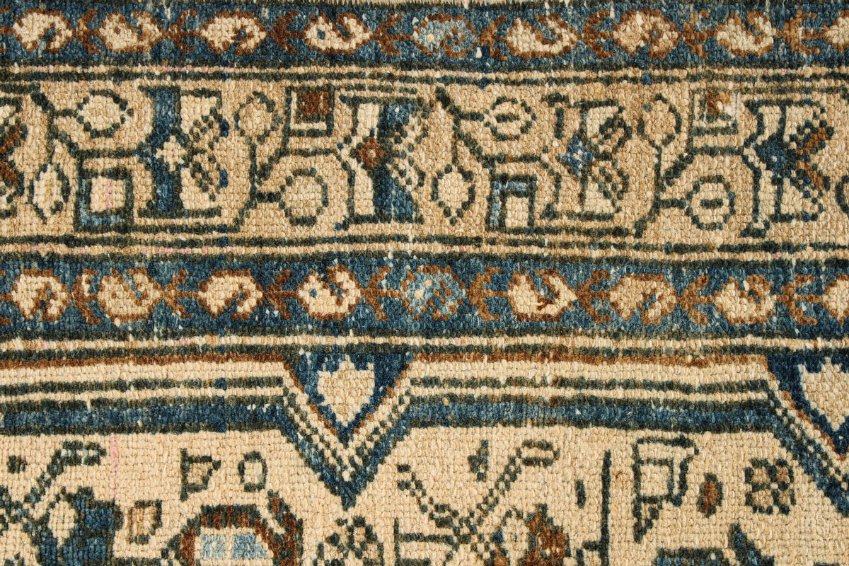 4x7 Blue and Beige Persian Rug