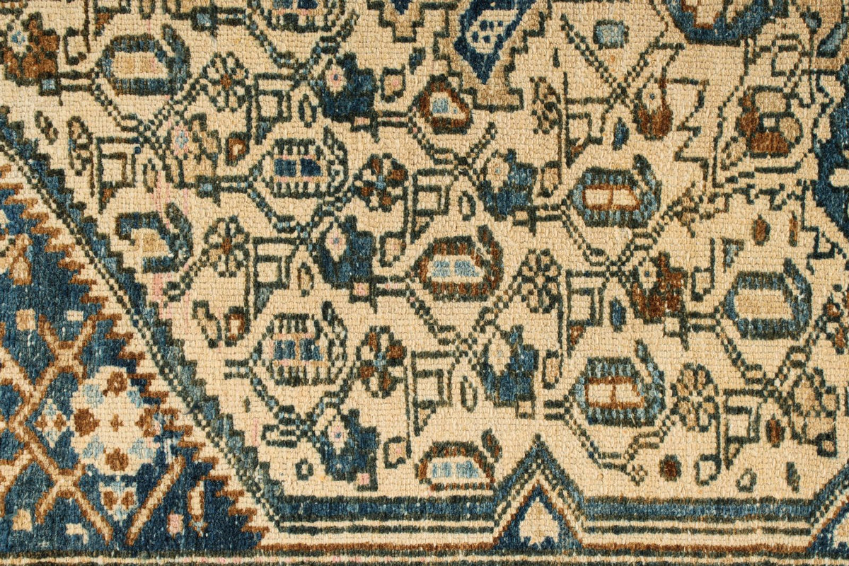 4x7 Blue and Beige Persian Rug