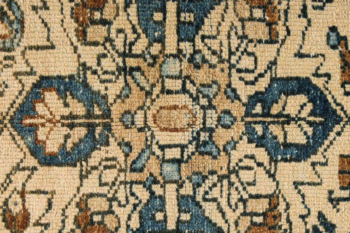 4x7 Blue and Beige Persian Rug