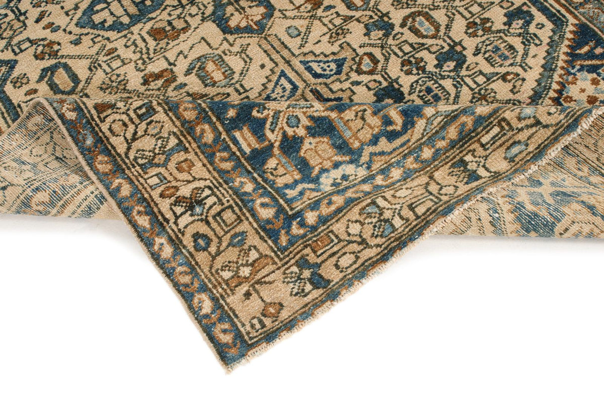 4x7 Blue and Beige Persian Rug