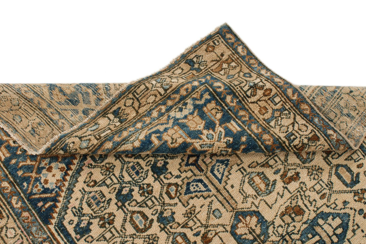 4x7 Blue and Beige Persian Rug