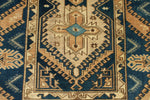 4x6 Blue and Beige Anatolian Tribal Rug