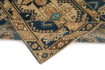 4x6 Blue and Beige Anatolian Tribal Rug