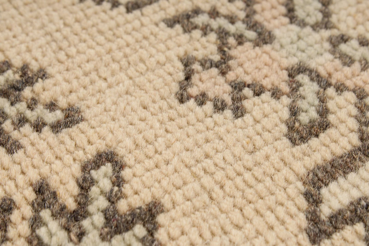 5x8 Beige and Red Turkish Milas Rug