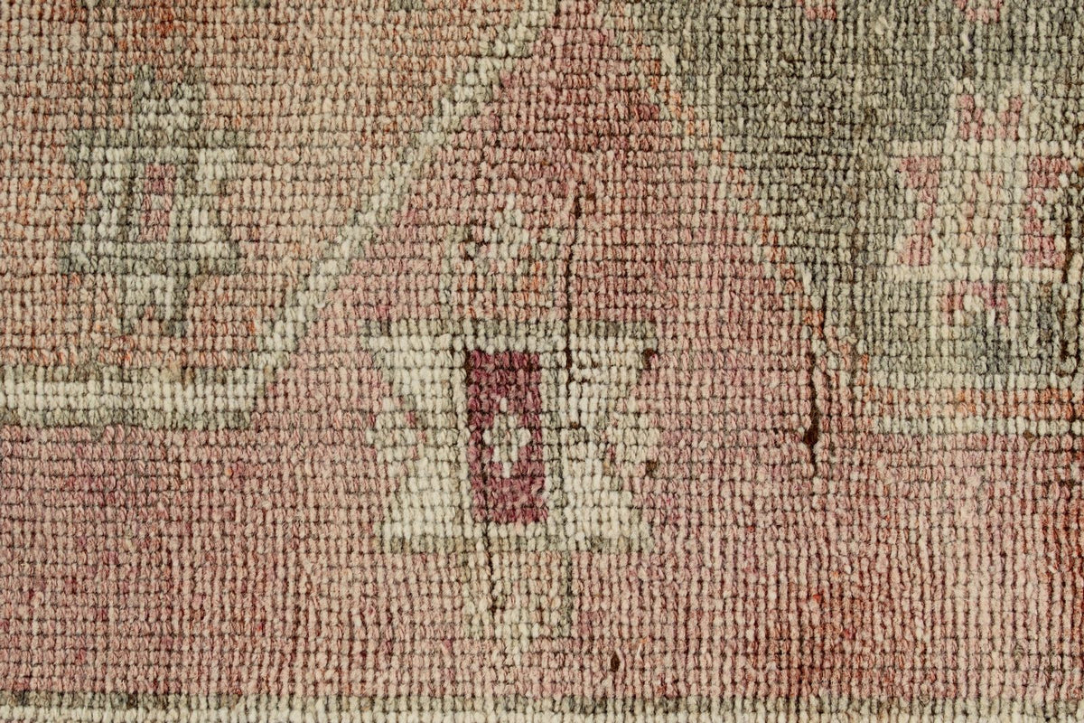 3x10 Pink and Beige Turkish Tribal Runner