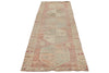 3x10 Pink and Beige Turkish Tribal Runner