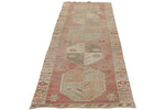 3x10 Pink and Beige Turkish Tribal Runner
