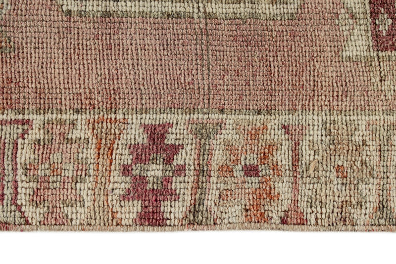 3x10 Pink and Beige Turkish Tribal Runner