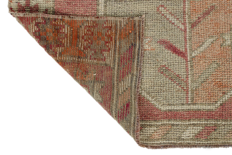 3x10 Pink and Beige Turkish Tribal Runner