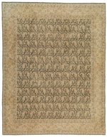 6x8 Beige and Black Persian Traditional Rug