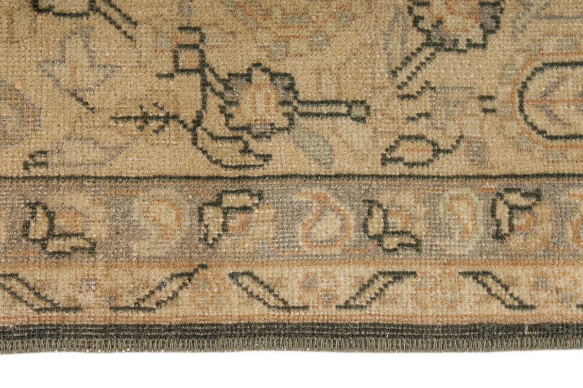 6x8 Beige and Black Persian Traditional Rug