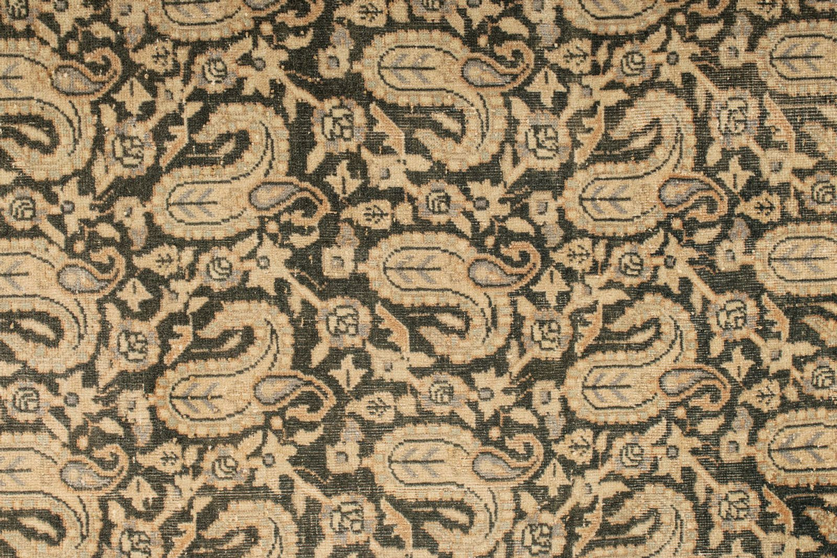 6x8 Beige and Black Persian Traditional Rug