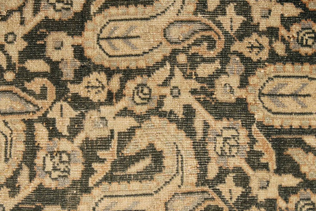 6x8 Beige and Black Persian Traditional Rug