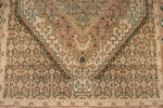 4x5 Beige and Brown Persian Traditional Rug