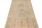 3x10 Ivory and Blue Persian Runner