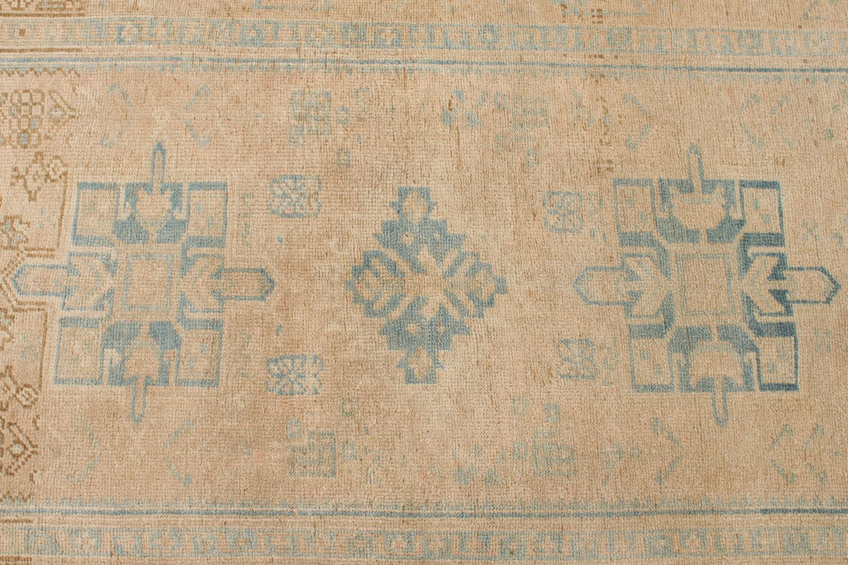 3x10 Ivory and Blue Persian Runner