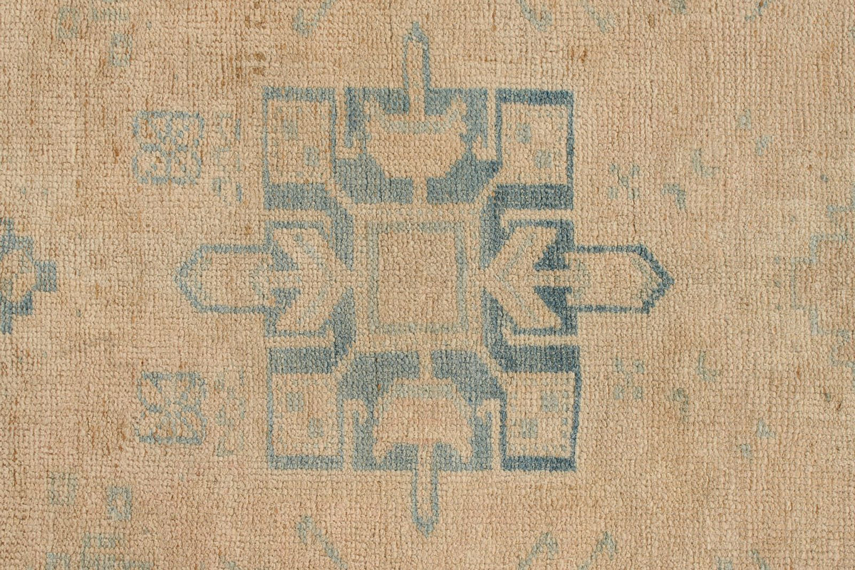 3x10 Ivory and Blue Persian Runner