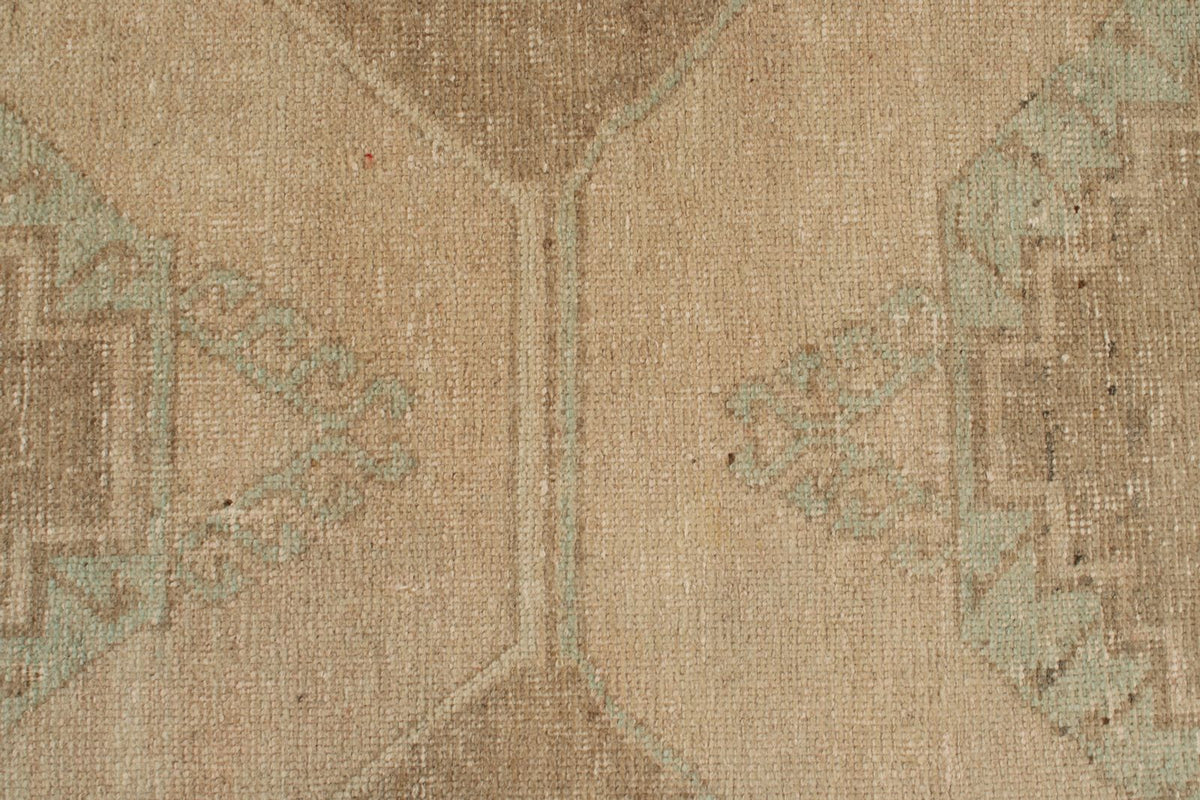 3x11 Beige Turkish Tribal Runner
