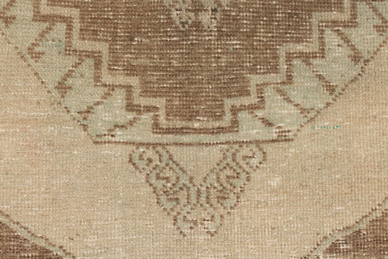 3x11 Beige Turkish Tribal Runner