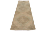 3x11 Beige Turkish Tribal Runner