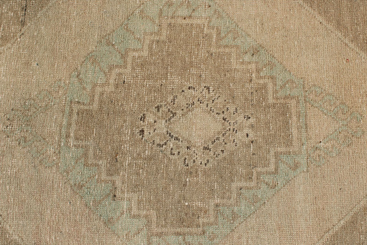 3x11 Beige Turkish Tribal Runner