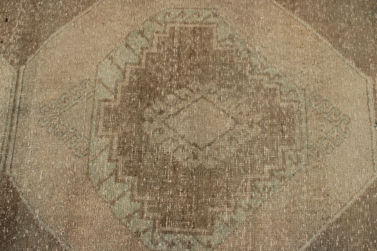 3x11 Beige Turkish Tribal Runner