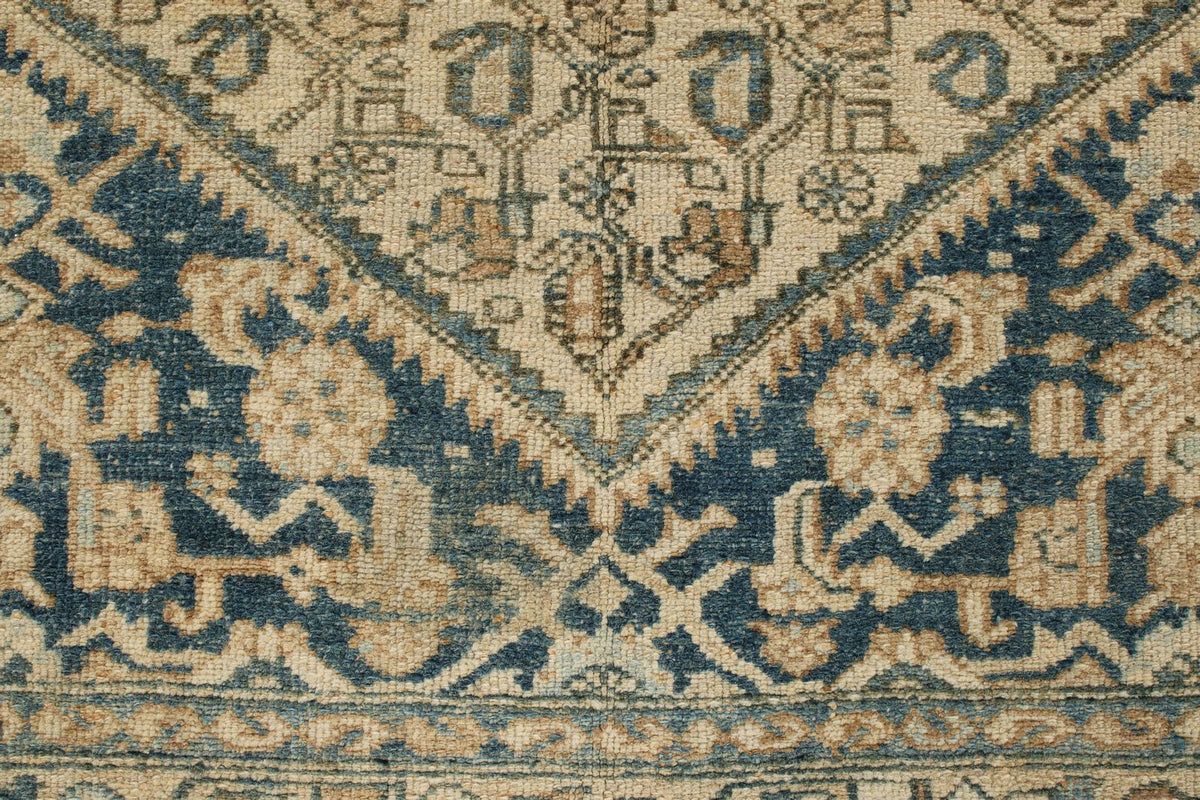 4x6 Blue and Beige Persian Traditional Rug