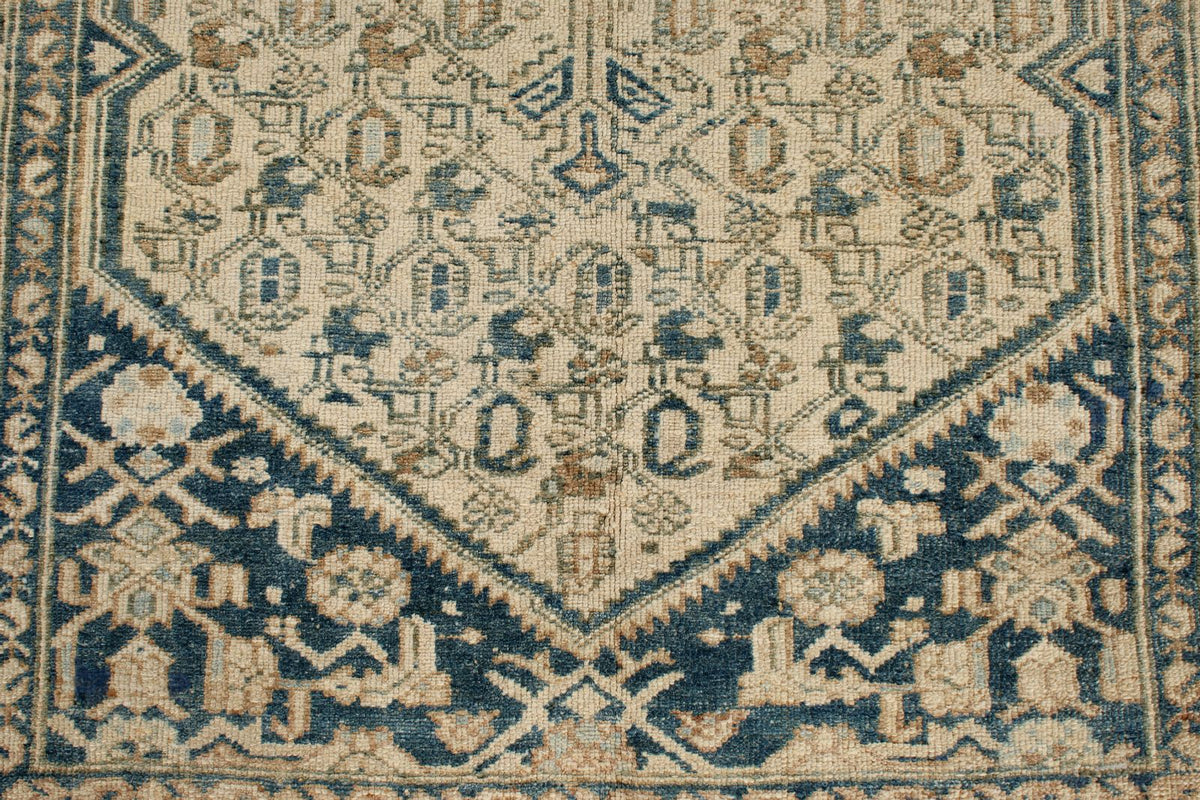 4x6 Blue and Beige Persian Traditional Rug
