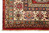 6x9 Red and Ivory Kazak Tribal Rug