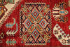 6x9 Red and Ivory Kazak Tribal Rug