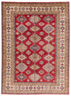 9x12 Red and Beige Kazak Tribal Rug