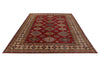 9x12 Red and Beige Kazak Tribal Rug