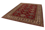 9x12 Red and Beige Kazak Tribal Rug