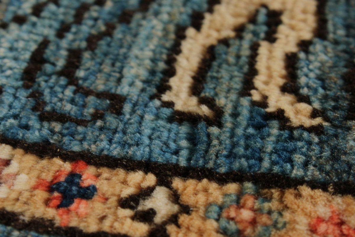 8x8 Red and Blue Anatolian Traditional Rug