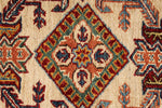 3x23 Ivory and Red Kazak Tribal Runner