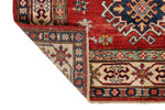 3x7 Red and Ivory Kazak Tribal Runner