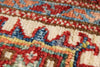 5x5 Red and Ivory Kazak Tribal Rug