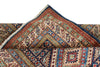 3x5 Navy and Ivory Kazak Tribal Rug