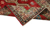 3x5 Red and Ivory Kazak Tribal Rug