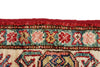 3x5 Red and Ivory Kazak Tribal Rug