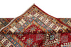 3x5 Red and Ivory Kazak Tribal Rug