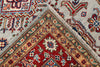 3x5 Gray and Red Kazak Tribal Rug