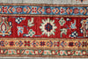 3x5 Gray and Red Kazak Tribal Rug