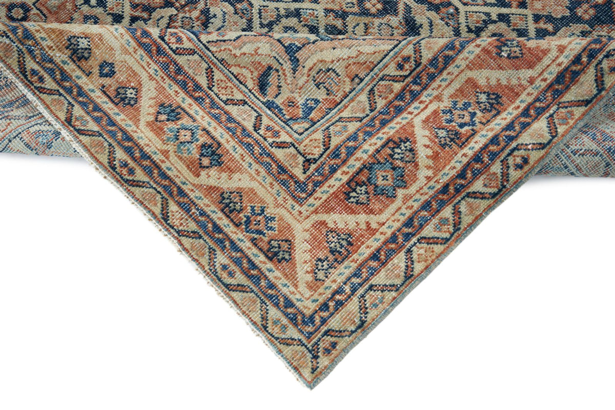 4x7 Navy and Beige Persian Traditional Rug