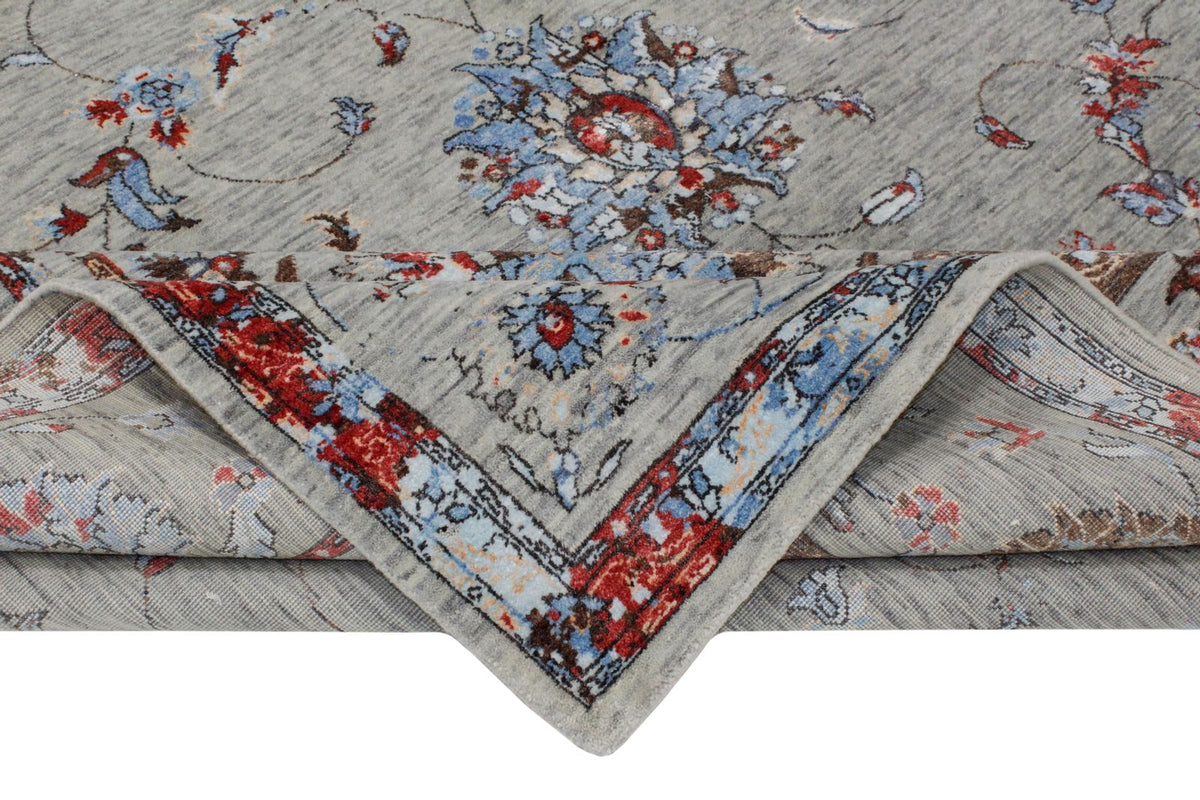 9x12 Gray and Multicolor Modern Contemporary Rug