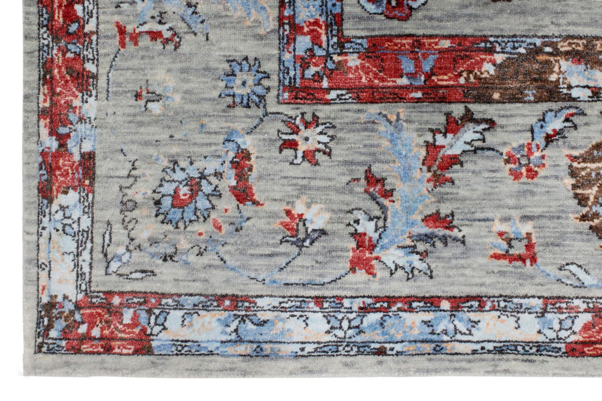 9x12 Gray and Multicolor Modern Contemporary Rug